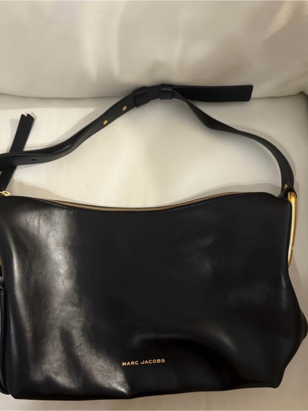 Marc Jacobs Black Leather Scene Large Shoulder Bag - Picture 3 of 8